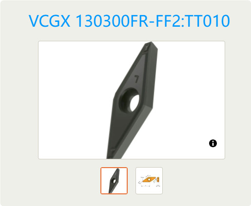 10      PCS       ORIGINAL        INSERTS       VCGX 130300FR-FF2:TT010