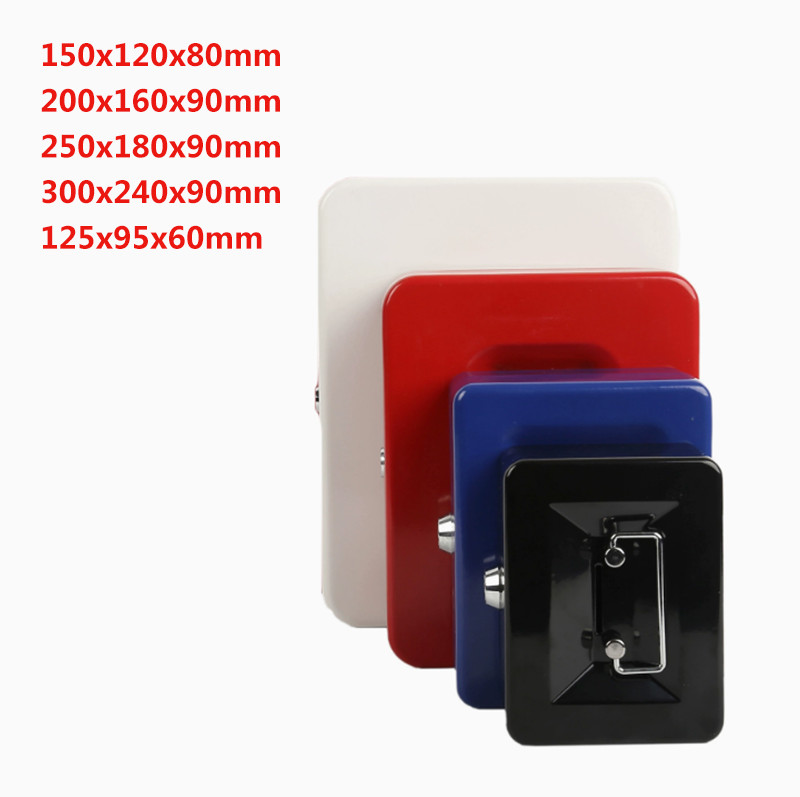 Metal Cash Box Combination Lock Key / Password Lock Mini Case Safe Security Safe