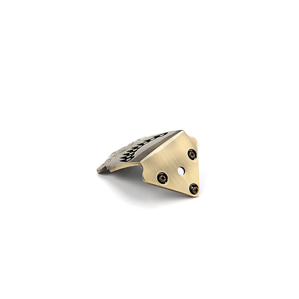 New 8 String Mandolin Tailpiece Feather Pattern Metal Bronze Color Mandolin