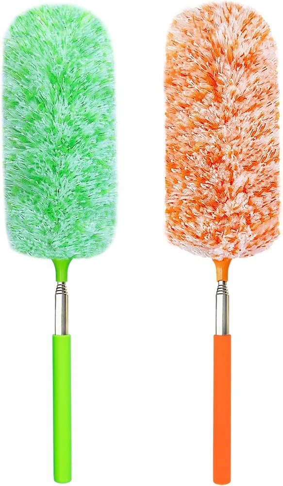 Extendable Feather Duster 2 Pack 30 Inch Microfiber New