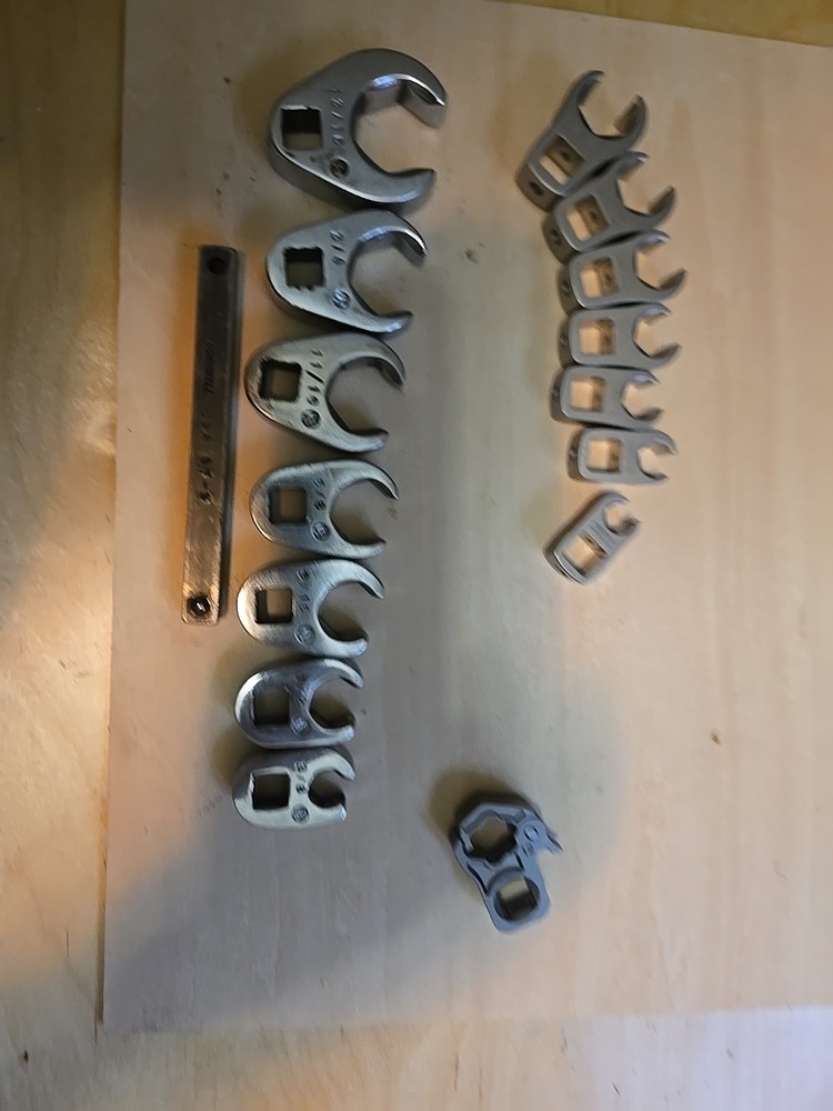 Tekton- Cornwell -VIM Open End Crowfoot Wrench Lot