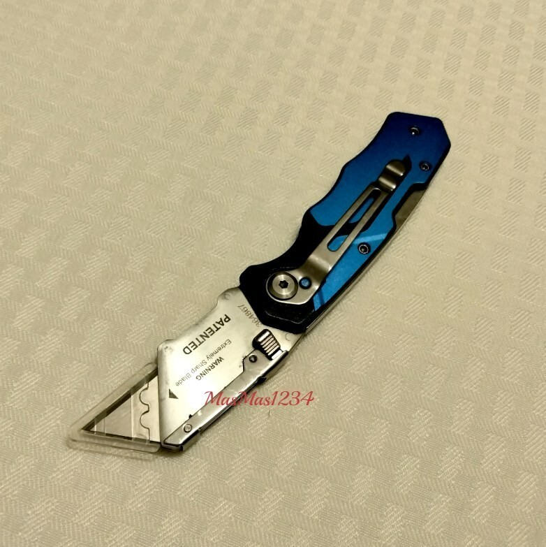 KOBALT Quick Change Folding Lockback Utility Knife - 25 Hook Blades - Box Cutter