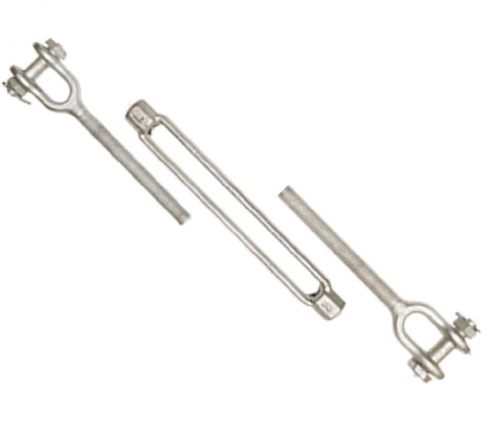 1/4 Inch x 4 Inch JAW JAW Turnbuckle Galvanized Drop Forged Steel Marine Boat