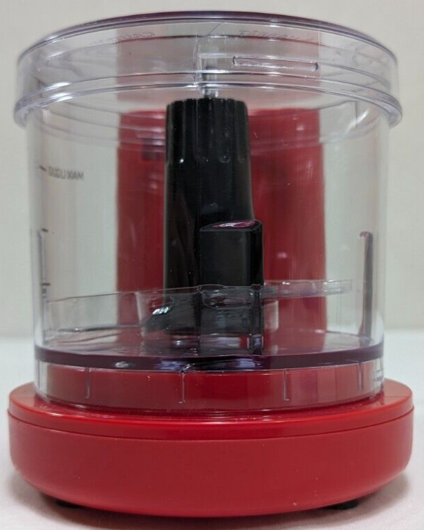 Cook's Essentials Mini One Touch 2 Cup Food Chopper RED Model SCEDCMC200