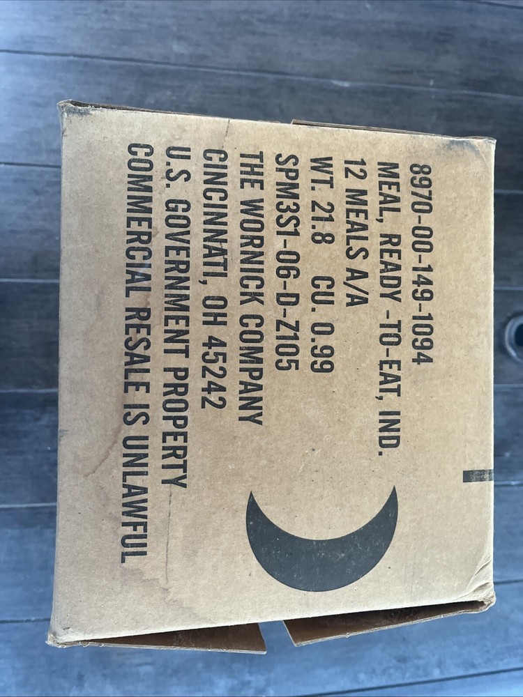 Official Military MRE Cases