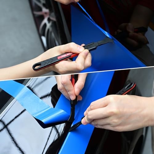 Micro Squeegee Vinyl Wrap Tool, 6 in 1 Pro Wrapping Stick Squeegee Tuck