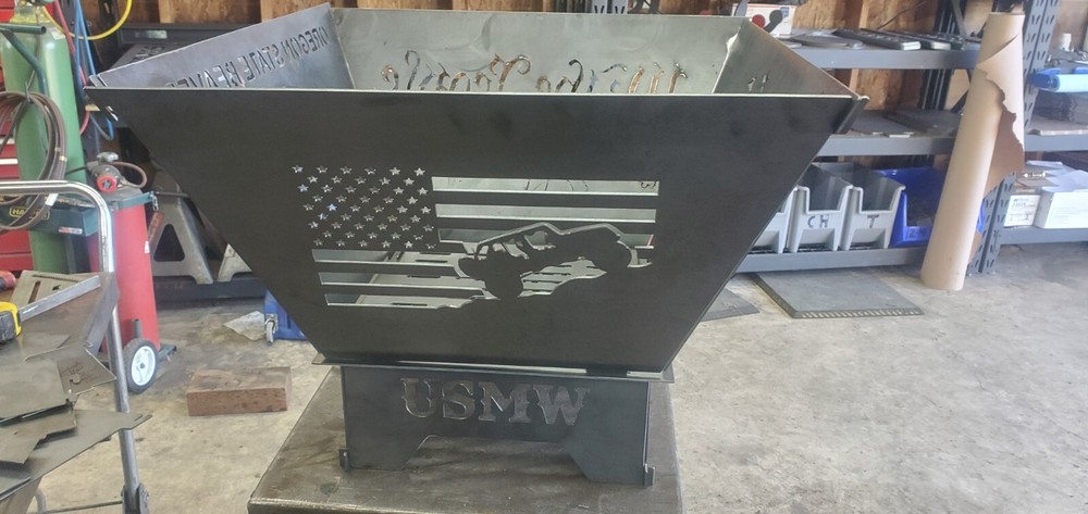 Custom Large Multi Design Fire Pit (Collapsible)