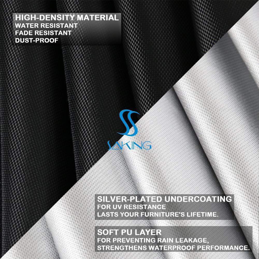 Fire Table Cover Rectangular 44 x 32 x 23 inch - Waterproof Windproof Anti-UV...