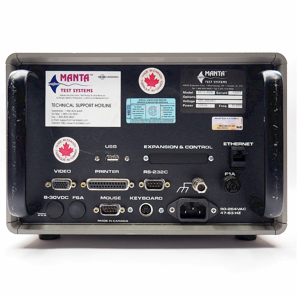 Manta MTS-4000 Graphical Test & Measurement System, Serial# 11377 *OPEN BOX!*