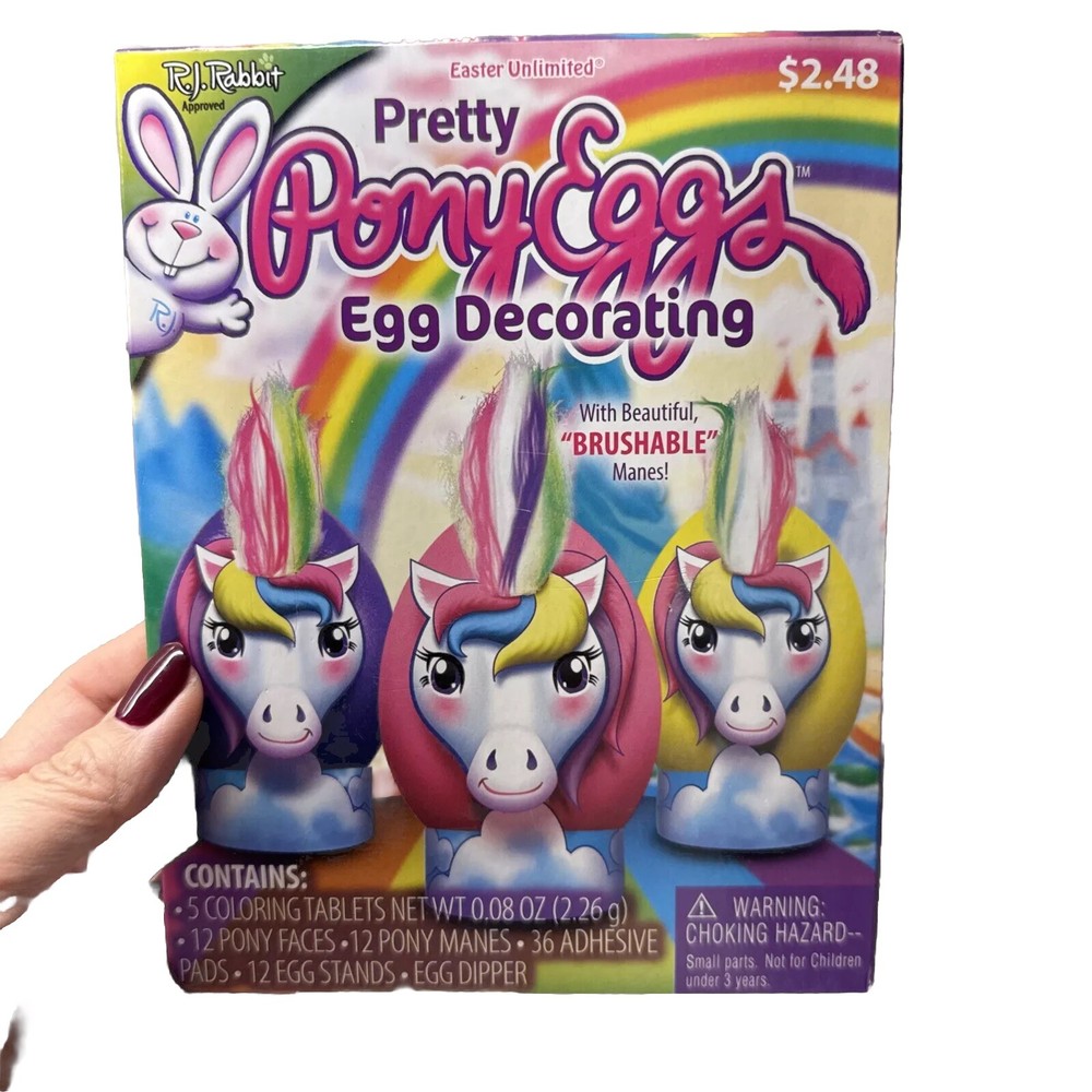 RJ Rabbit Pretty Pony Magical Unicorn Easter Egg Decorating Kit –  Dye Set