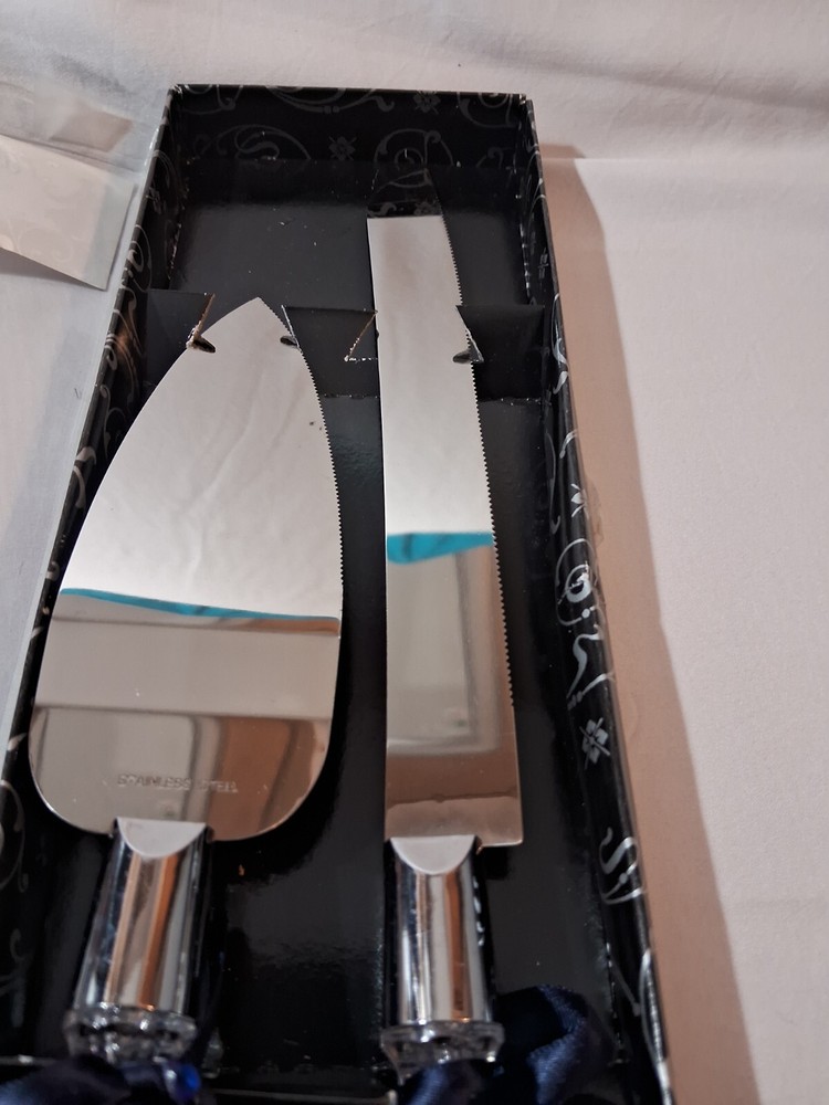 Original Box, Studio His & Hers Wedding Serving Set, Cake Knife w/Server, GUC