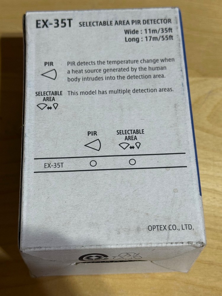 Optex EX-35T Selectable Area PIR Detector