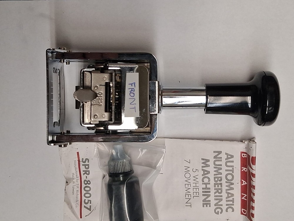 Sparco Automatic Numbering Machine SPR80057 5 Wheel 7 Movement
