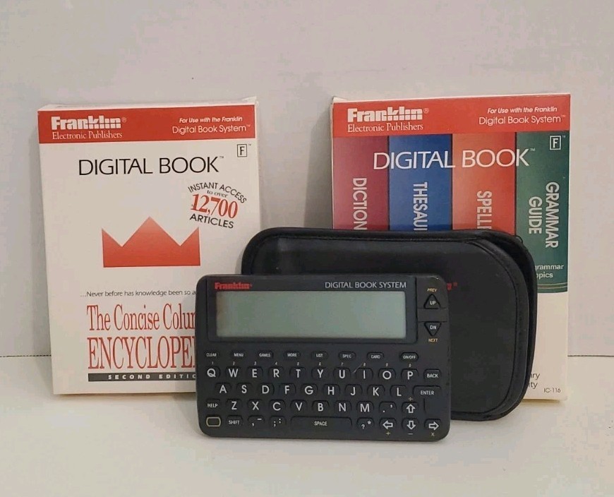 Franklin Pocket PDR DBS-1 Digital Book System W/  Dictionary and Encyclopedia