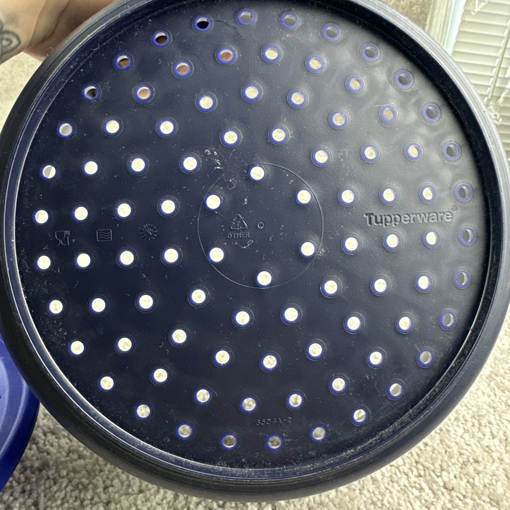 *READ* Tupperware Microwave Smart Steamer Cooker #6504A-2 Blue