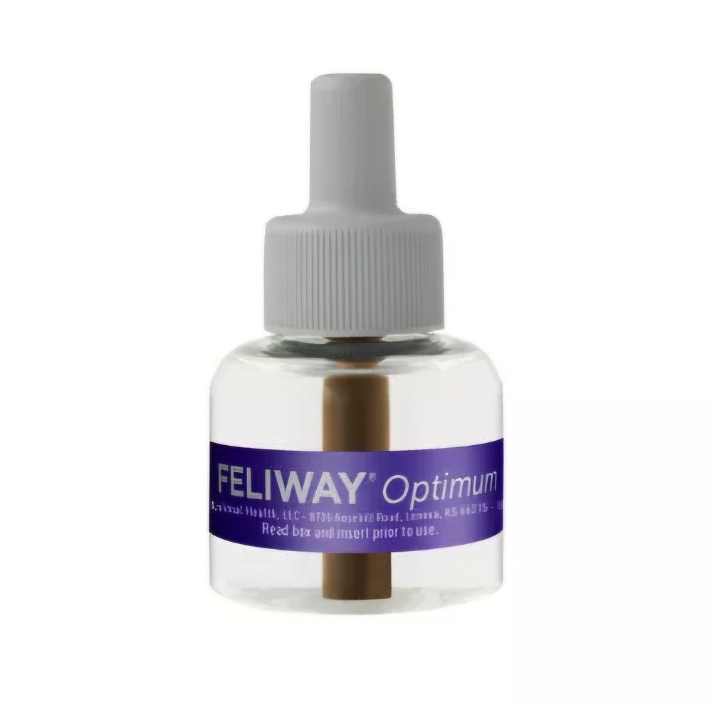 Feliway Optimum Enhanced Calming (2) 48 mL Diffuser Refills for Cats, New 12/26+