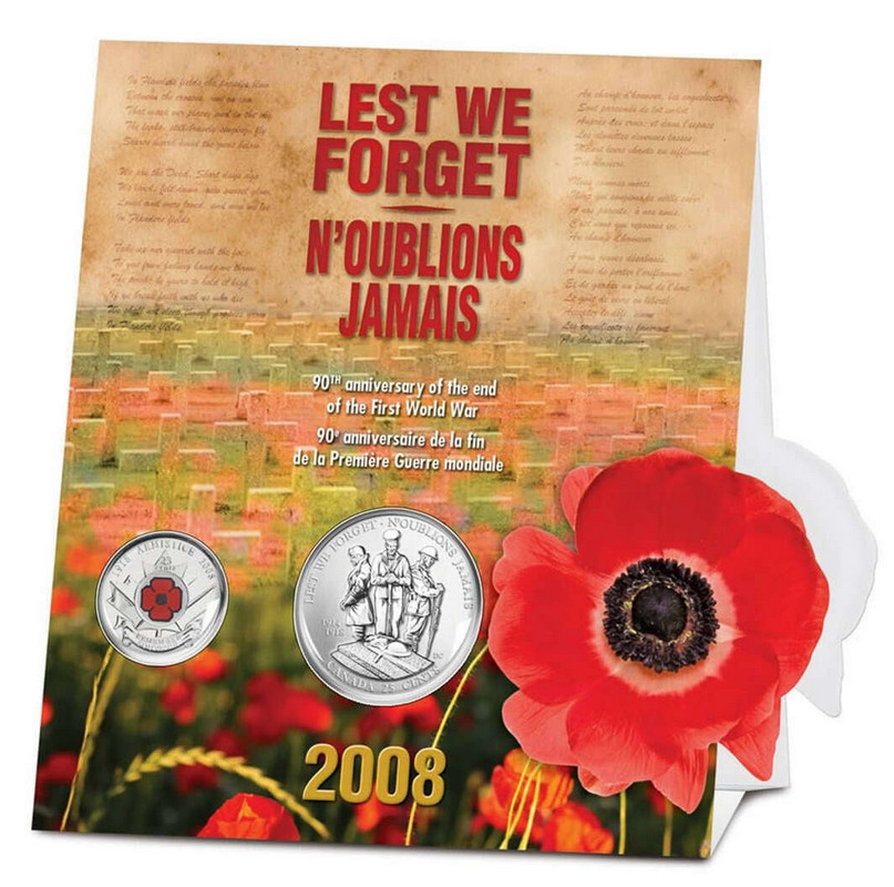 2008 Lest we forget Armistice Commemorative Set