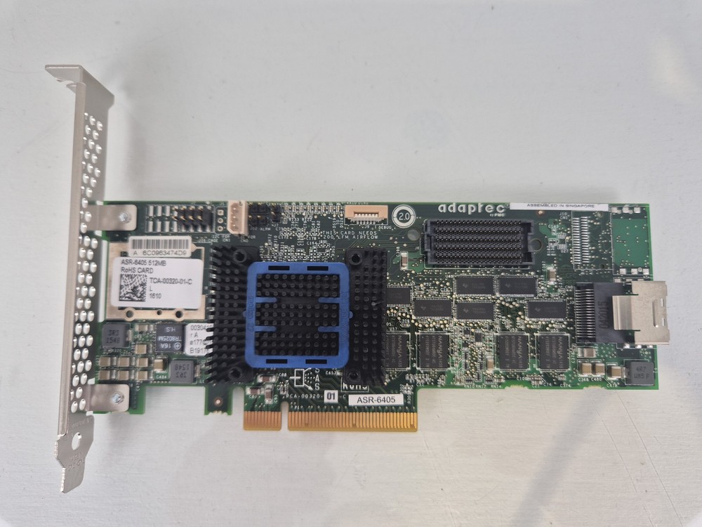 Adaptec 6Gb/s SAS/SATA PCI-E RAID Controller Card ASR-6405 512MB