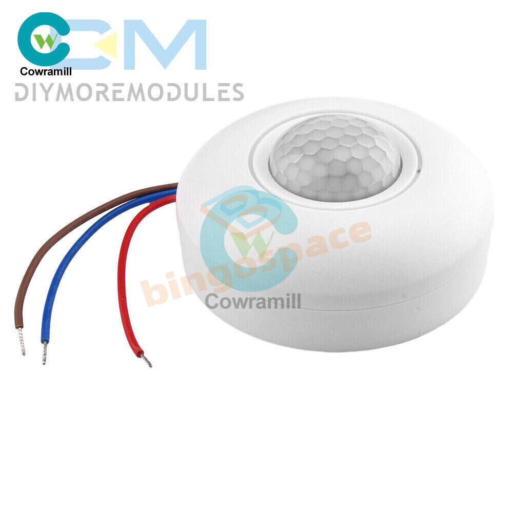 AC85-265V Infrared PIR Motion Induction Sensor 360° Detection For Ceiling Light