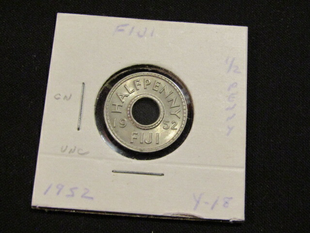 Fiji 1952 1/2 Penny unc Coin