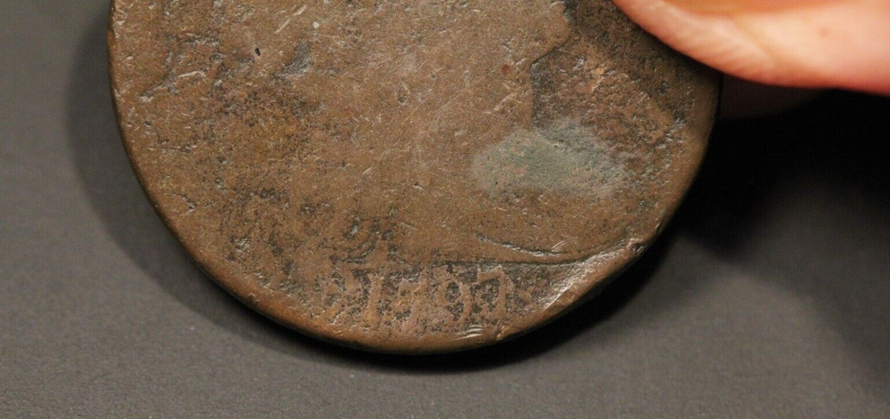 1797 DRAPED BUST / ABOUT GOOD / LARGE CENT U.S.