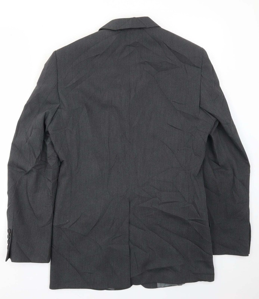 River Island Mens Grey Polyester Blend Blazer Size 40
