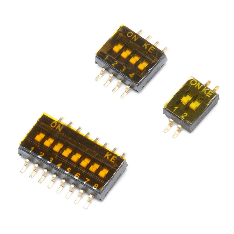 2 Way 4 Way 8 Way SPST SMD DIP DIL Toggle Switch 1.27mm Code Switch 1 TO 50Pcs