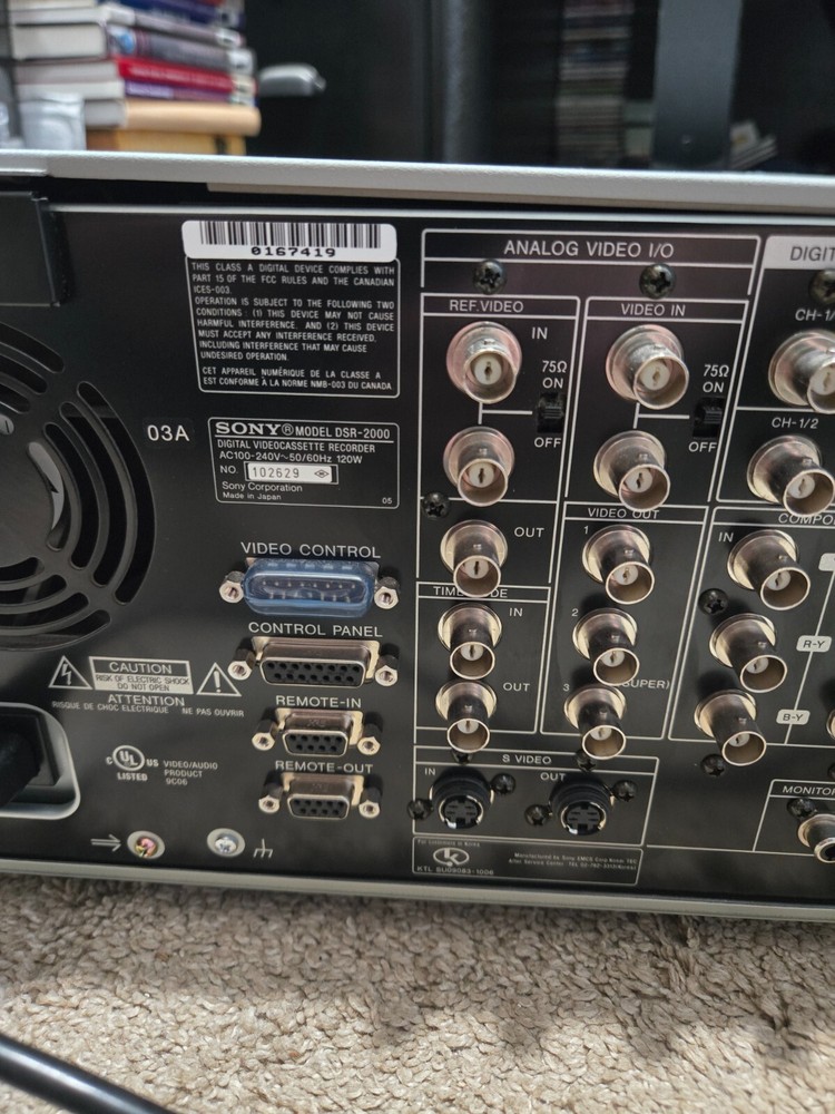 Sony DSR-2000 Digital Videocassette Recorder