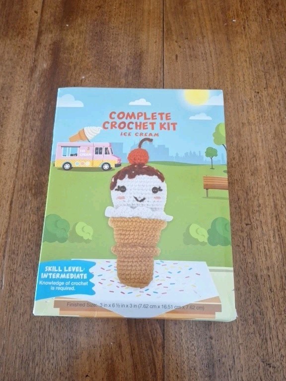 ice Cream Complete Crochet Kit By Needle  Creations New