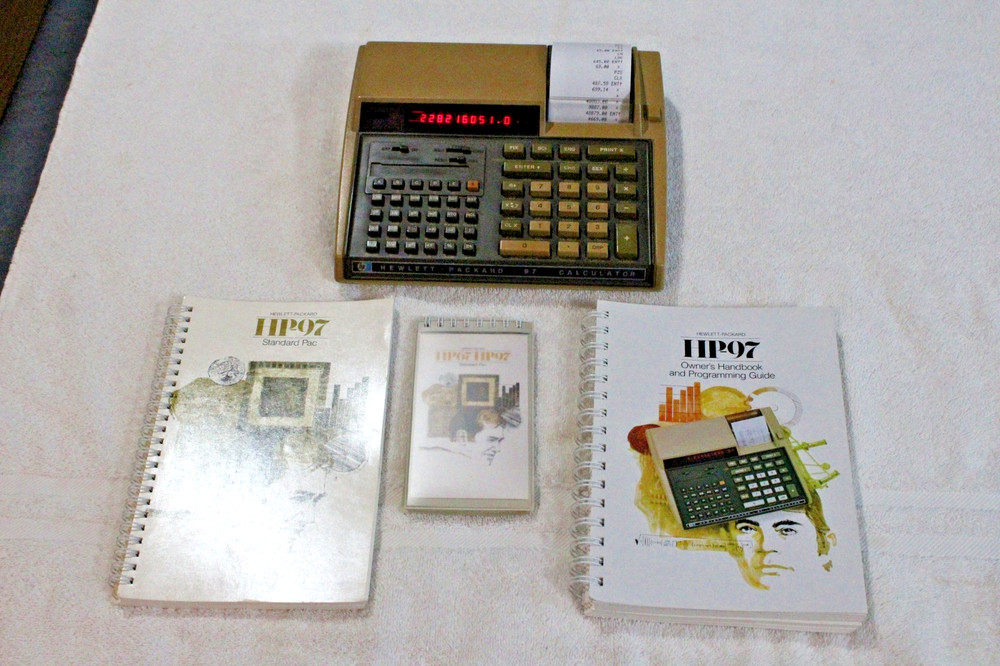 Hewlett Packard HP 97 Programmable Calculator Complete Set with Original HP Box