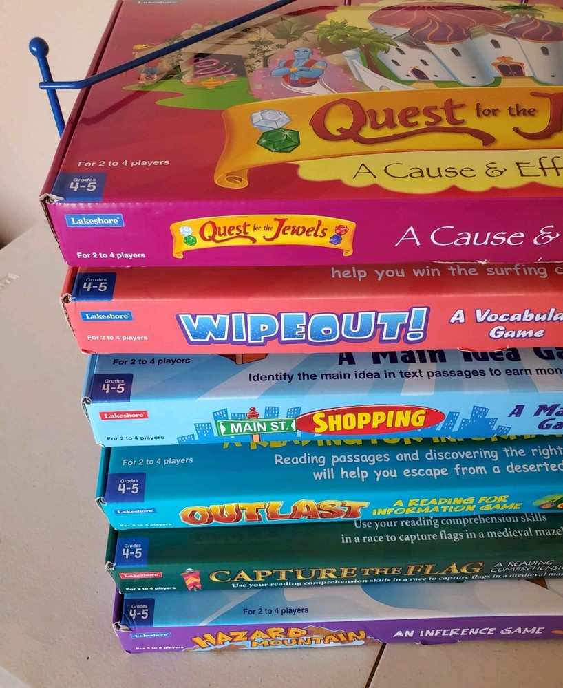 Lakeshore Learning Board Games Reading Comprehension Grades 4-5 Level 2