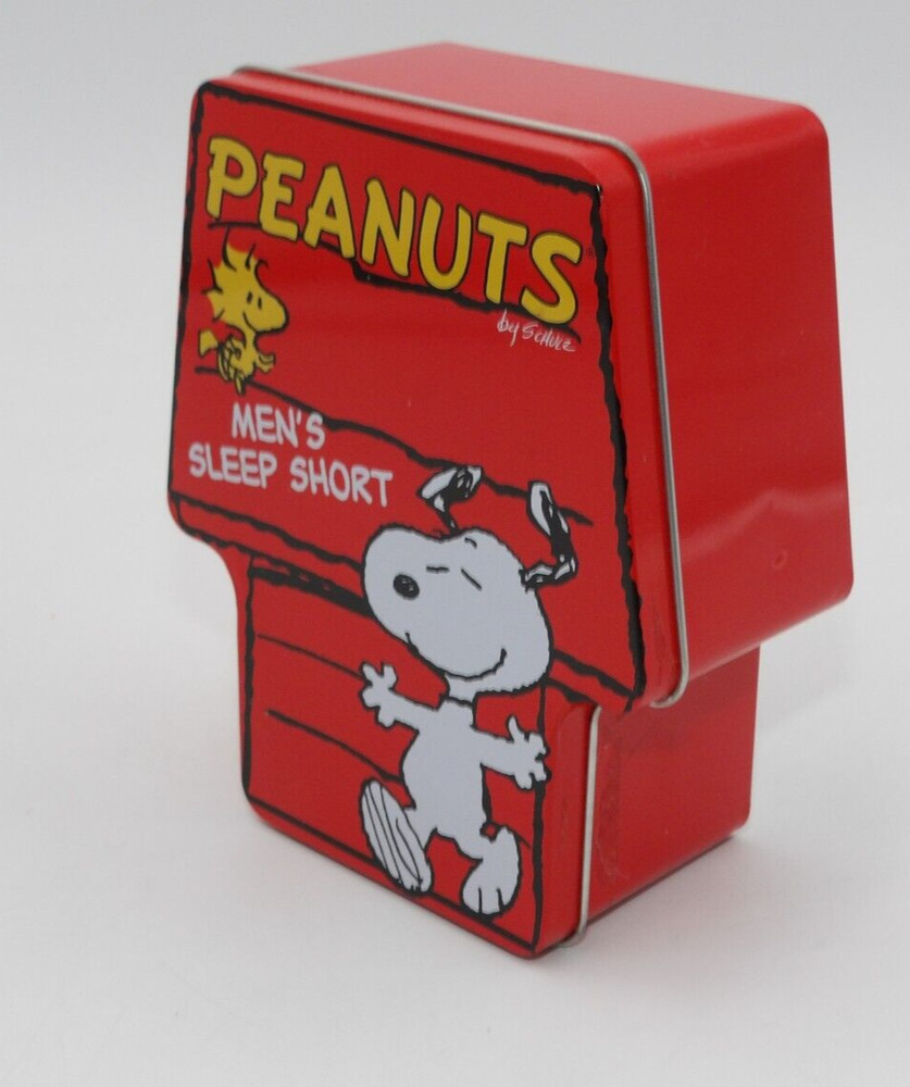 Peanuts Snoopy Men's Sleep Shorts Empty Tin