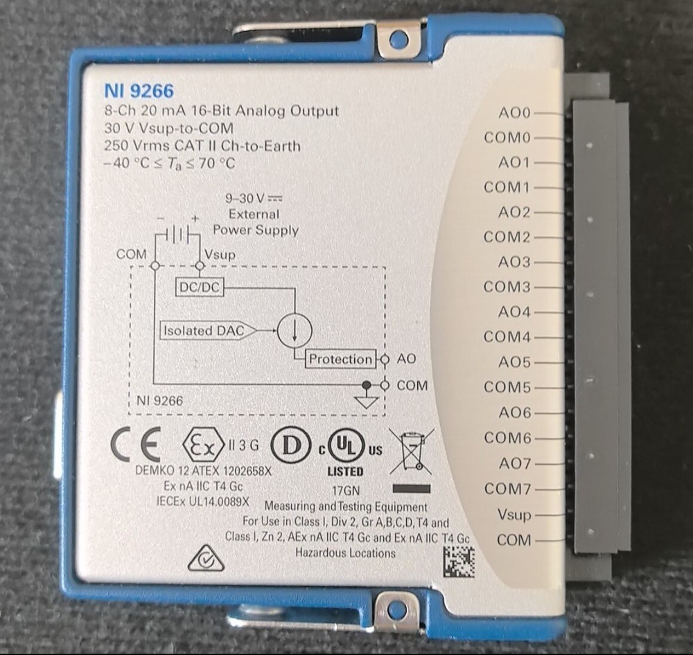 National Instruments NI 9266 cDAQ Analog Current Output Module