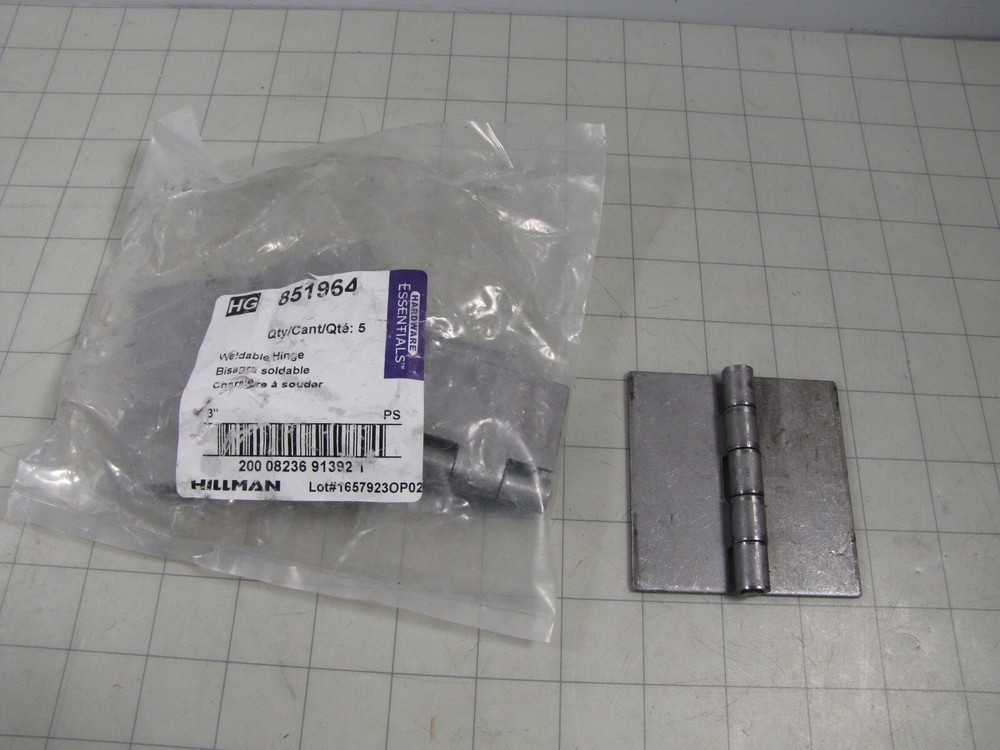 5-pack Hillman 851964 Square Corner Weldable Hinge NEW