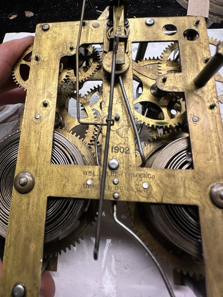 (CC67) - ANTIQUE WML GILBERT MANTEL CLOCK MOVEMENT
