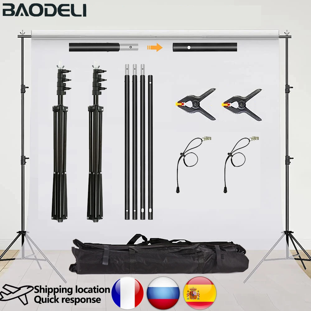 Backdrop Stand Photo Video Studio Background Stand Backdrop Support System Kit
