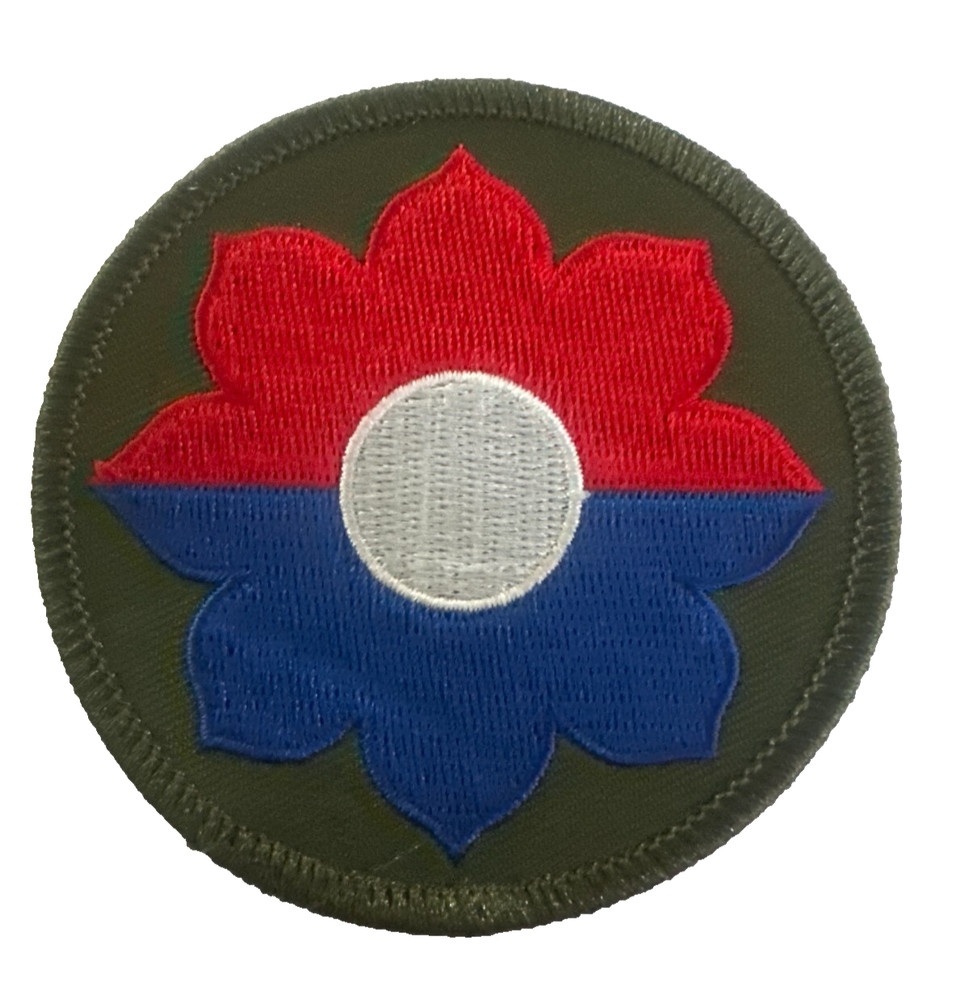 US Army 9th Infantry Division Patch w/ Hook Full-Color 3-1/16"
