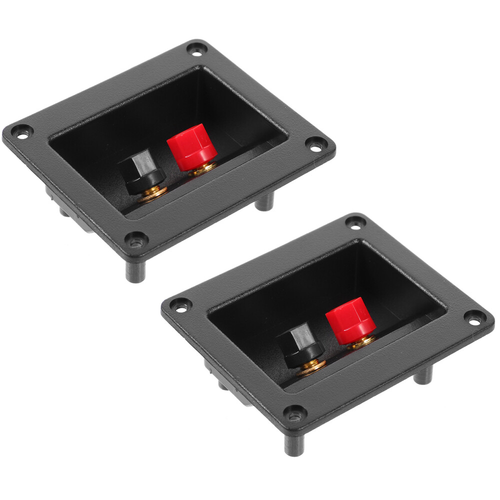 2 Pcs Speaker Terminal Connector Binding Post Speakers Box Cup Cable