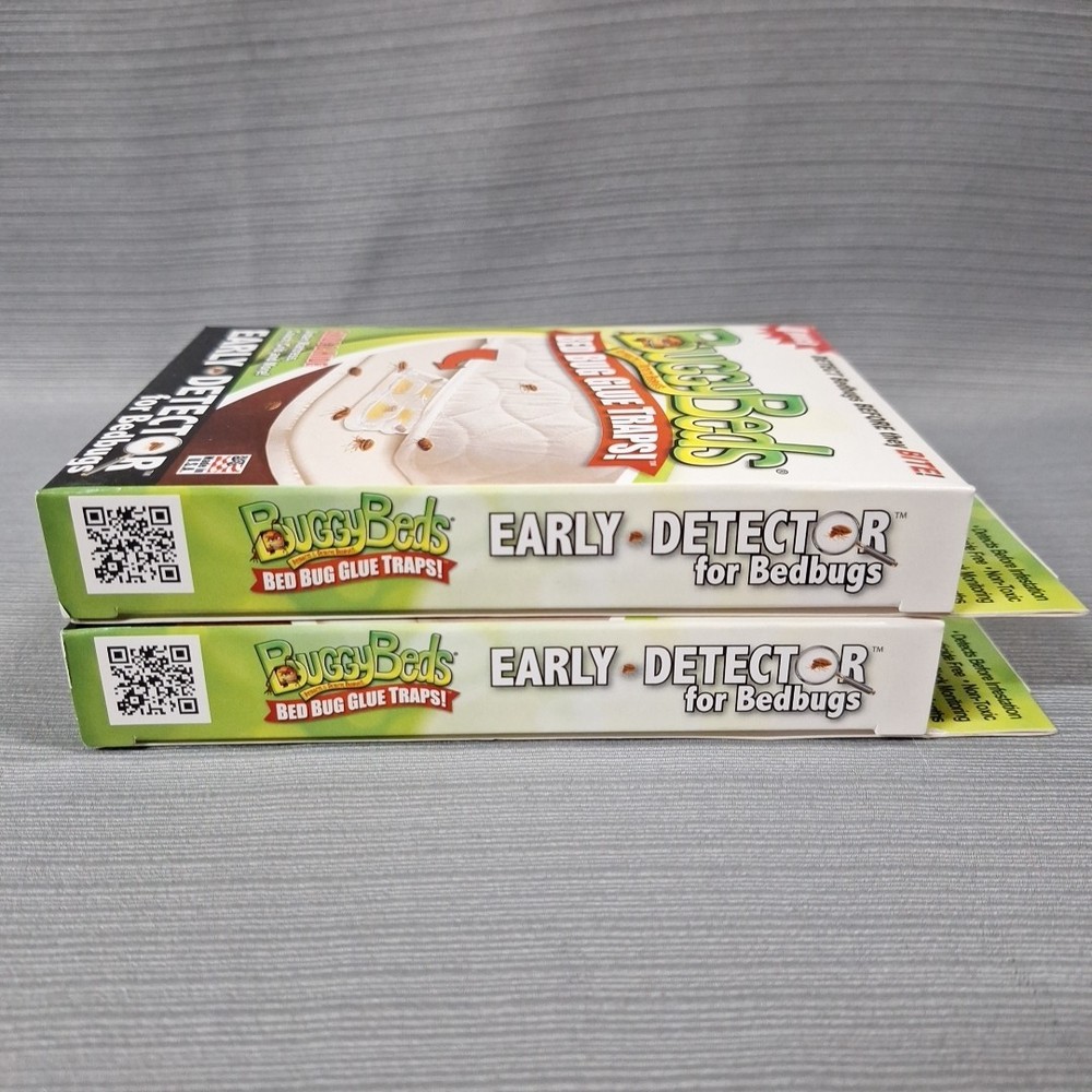 2 BuggyBeds Bed Bug Glue Traps Early detector Home - 4 Pack