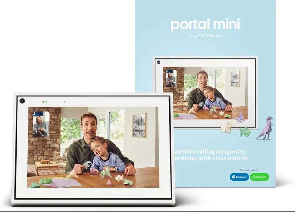 Facebook Portal Mini, White 8"