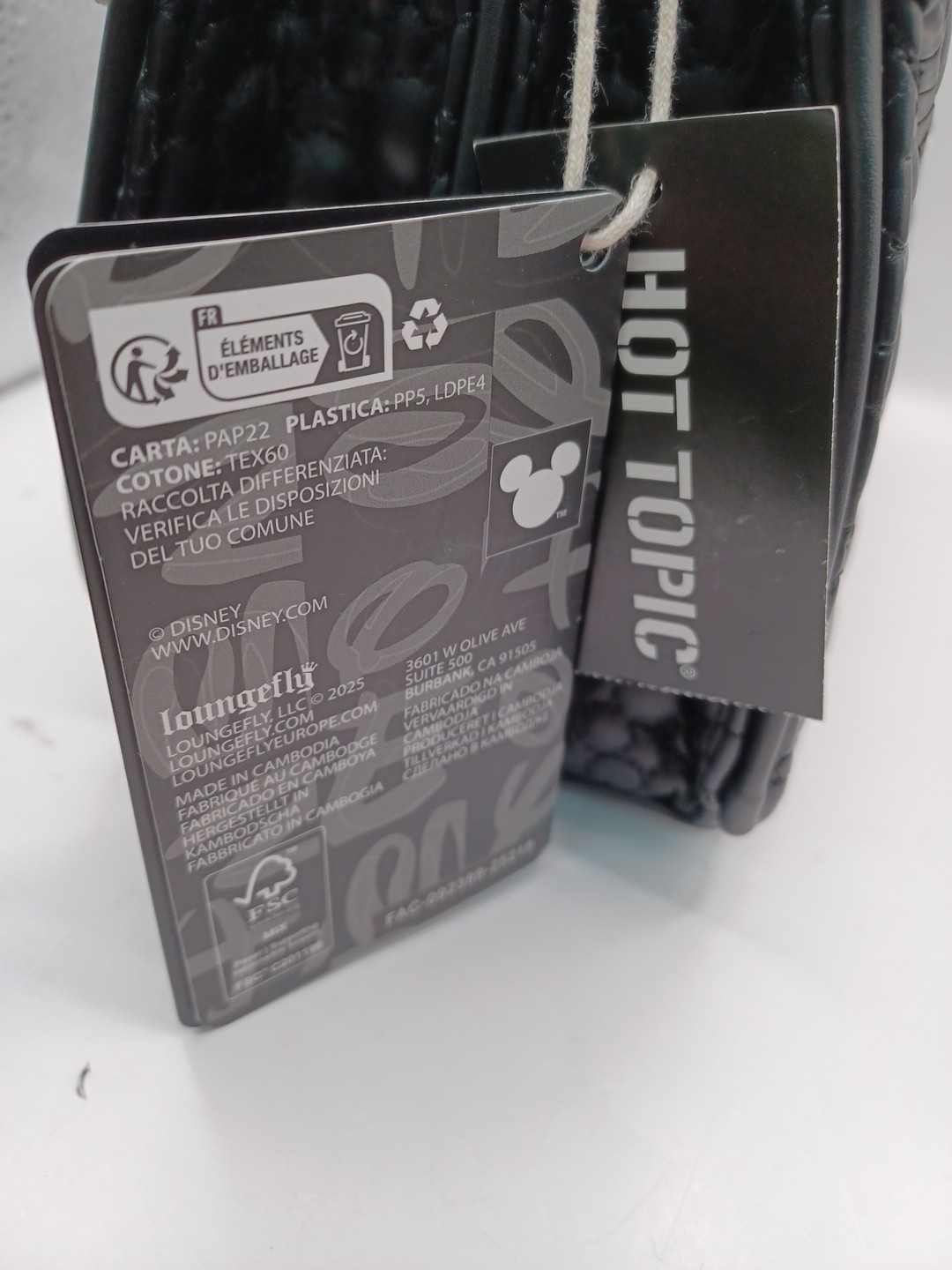 NEW Loungefly Disney Mickey Mouse Artist Sketch Crossbody Bag-Black