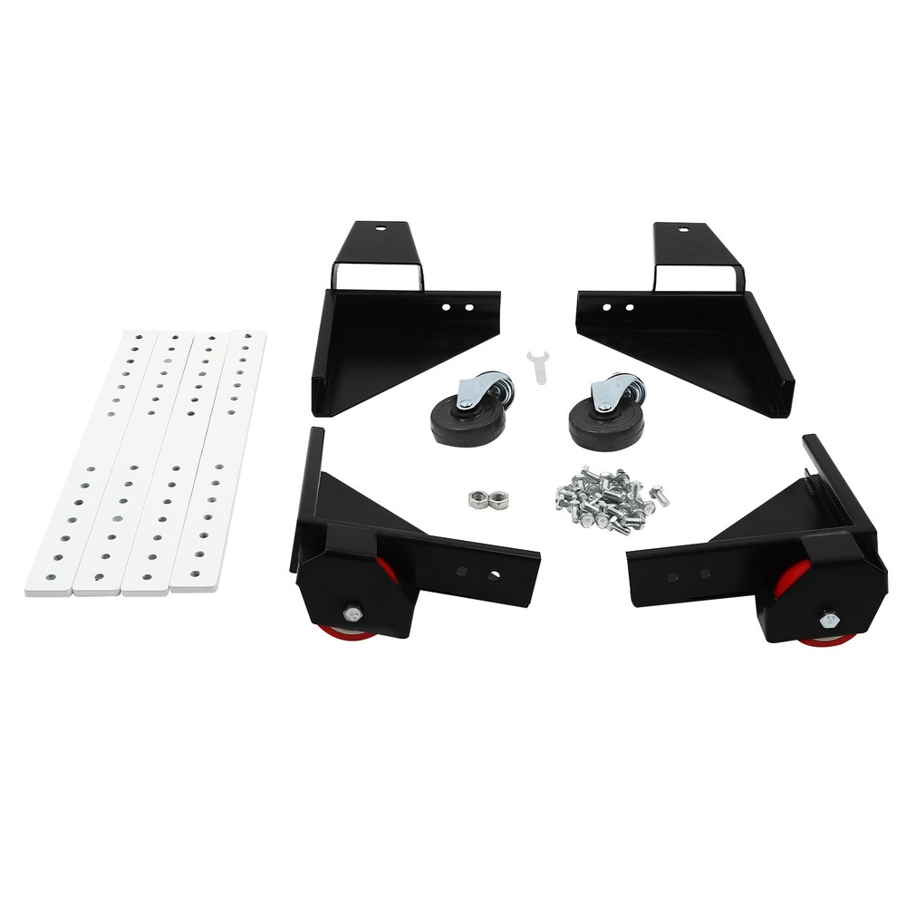 600lbs Adjustable Mobile Base Heavy Duty Rectangular Mobile Base w/ Wheels