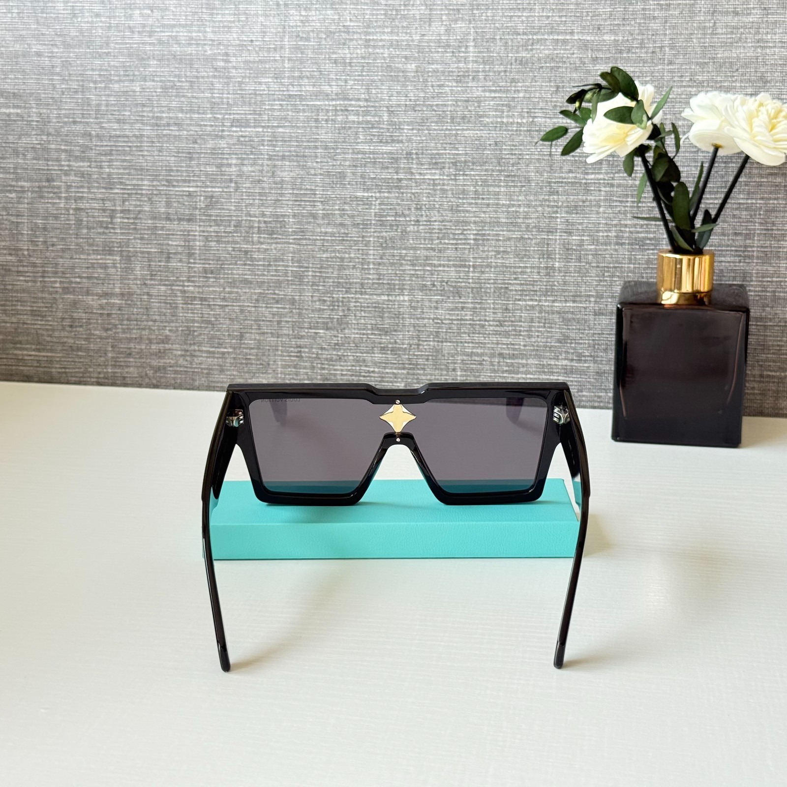 Louis Vuitton Z1578E “Cyclone” Black Sunglasses Adorned with Swarovski Crystals