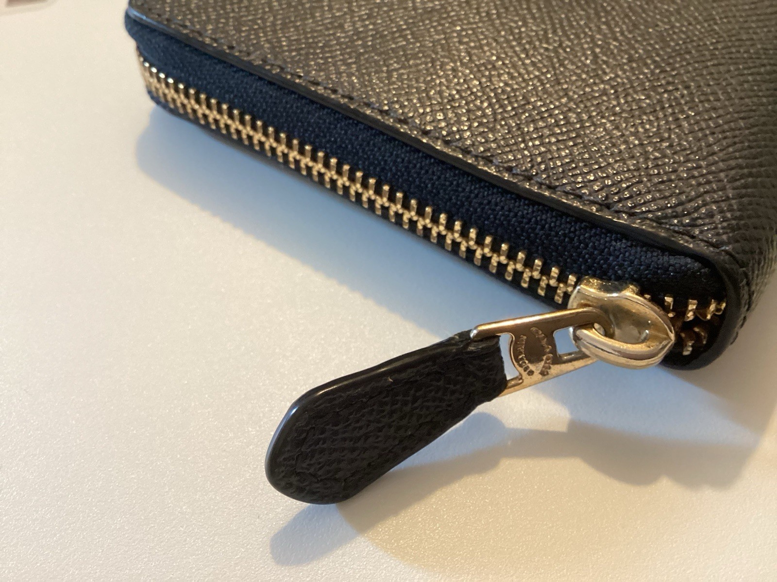 Coach Navy Blue Zip-Around Women's Wallet