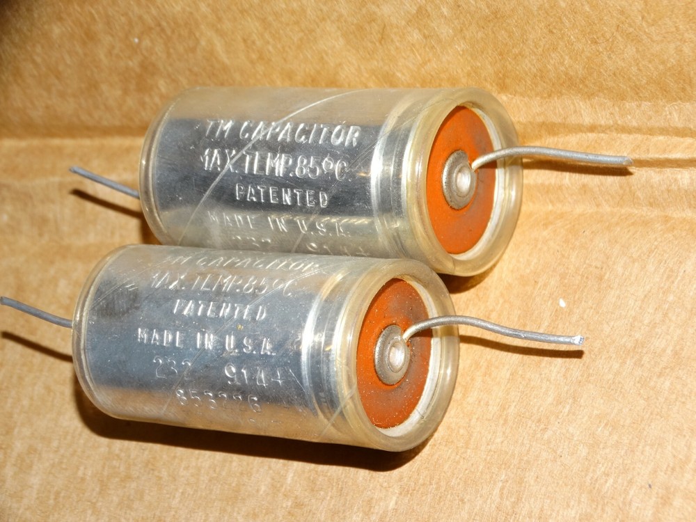 2 - Vintage "TM Capacitor" Pulls 30mfd 250v (Quantity Available)
