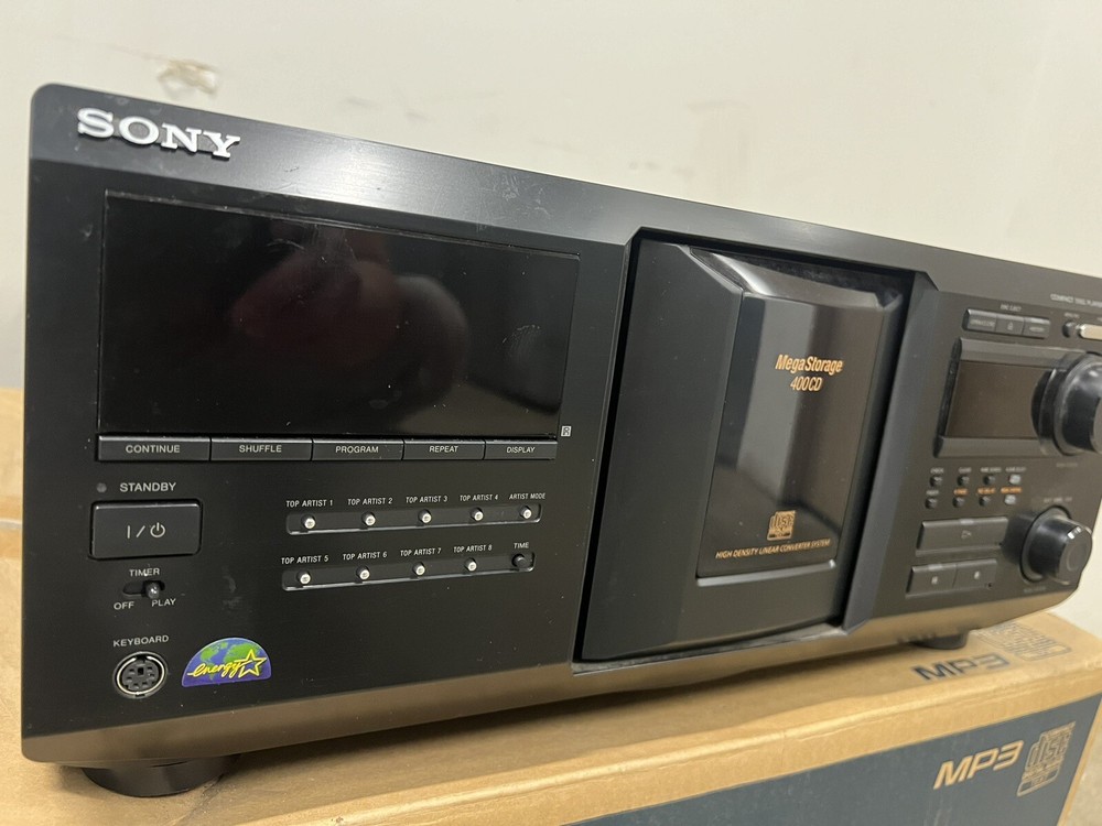 Sony CDP-CX455 400 Disc CD Mega Storage Player Changer No Remote Works