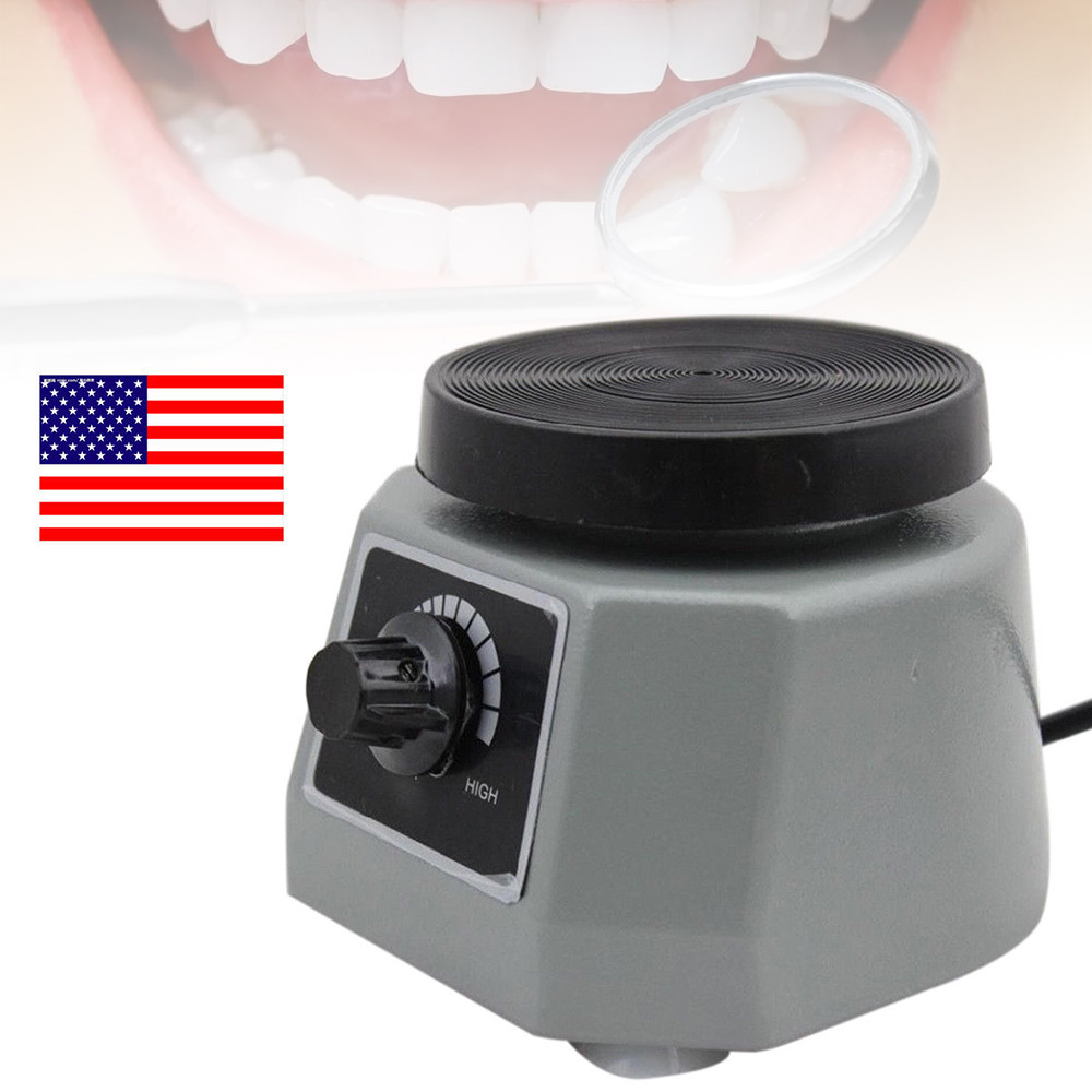Dental 4" Round Vibrator Shaker Variable Speed Lab Pouring Models Oscillator US