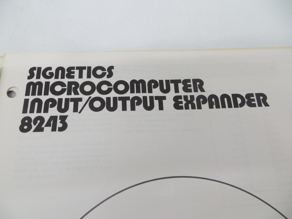SIGNETICS Application Notes / Product Data Sheets 1978 vtg technology reference