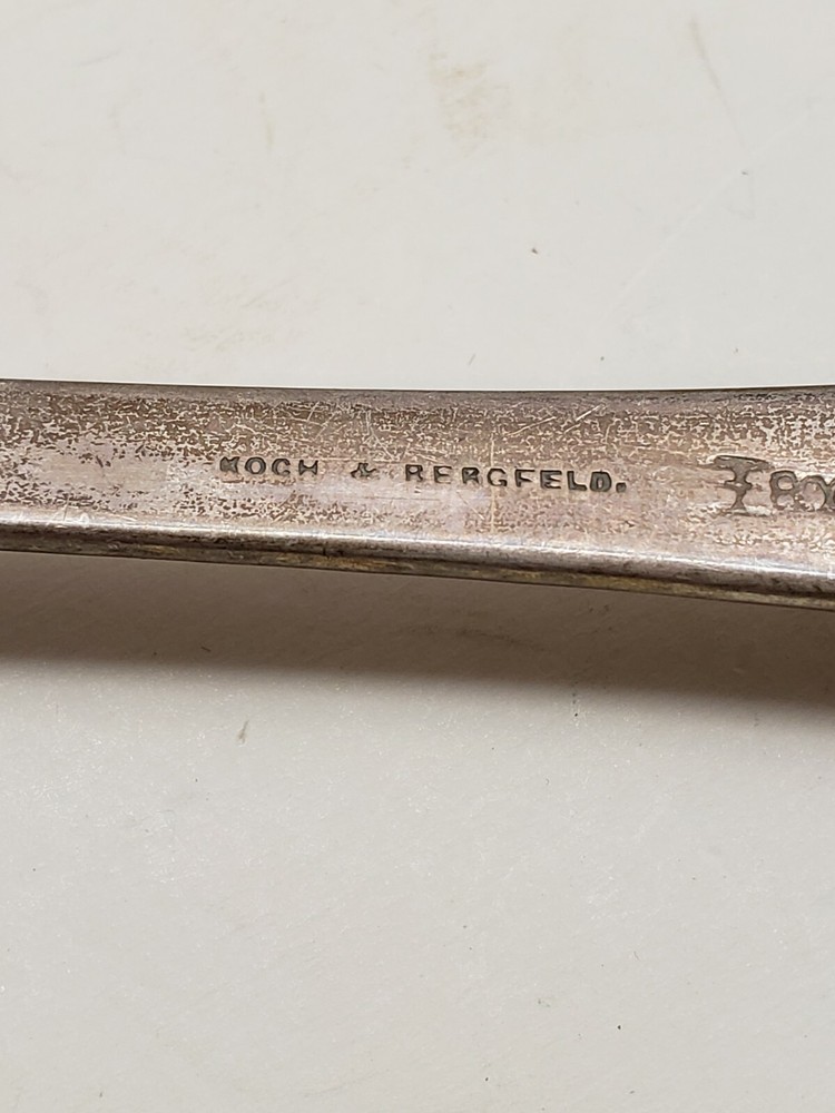 vintage Koch & Bergfeld 800 Silver Serving Spoon Germany
