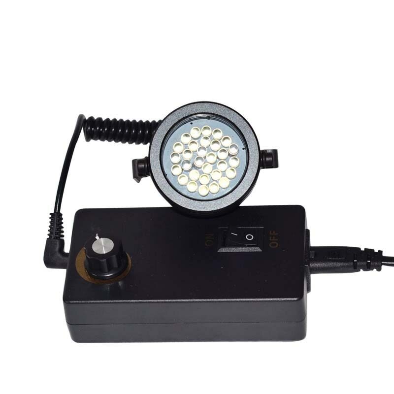90-240V 28 LED Lamp Beads Angle Brightness Adjustable Microscope Llight Source